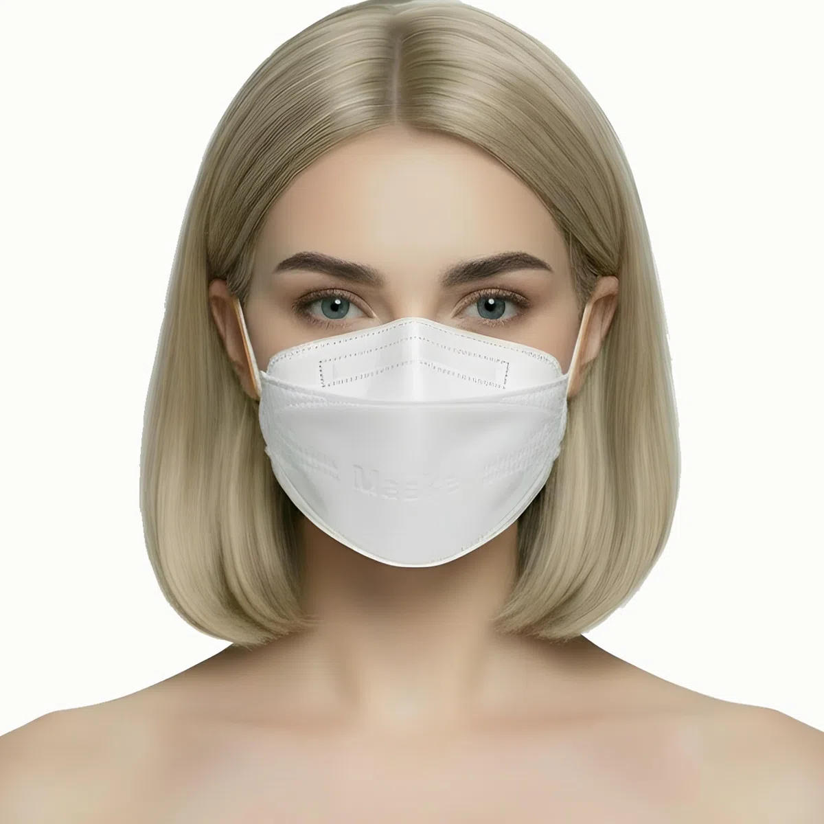 Mascarillas FFP2 DM LK | 100% fabricado en Alemania | Mascarilla protectora con forma de pez | Certificado CE EN 149:2001+A:2009 (2233 GEPTEST) e OEKO TEX | VIRU-fil