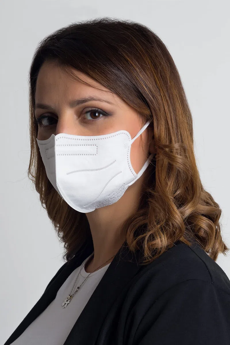 medicinadellavoro.com 20 Mascarillas FFP2/KN95 Talla Pequeña Small Homologadas Certificación CE de 4 Capas, Máscara Protectora, Mascarilla de Protección con Filtros BFE≥95| 20 Piezas - Made in Italy