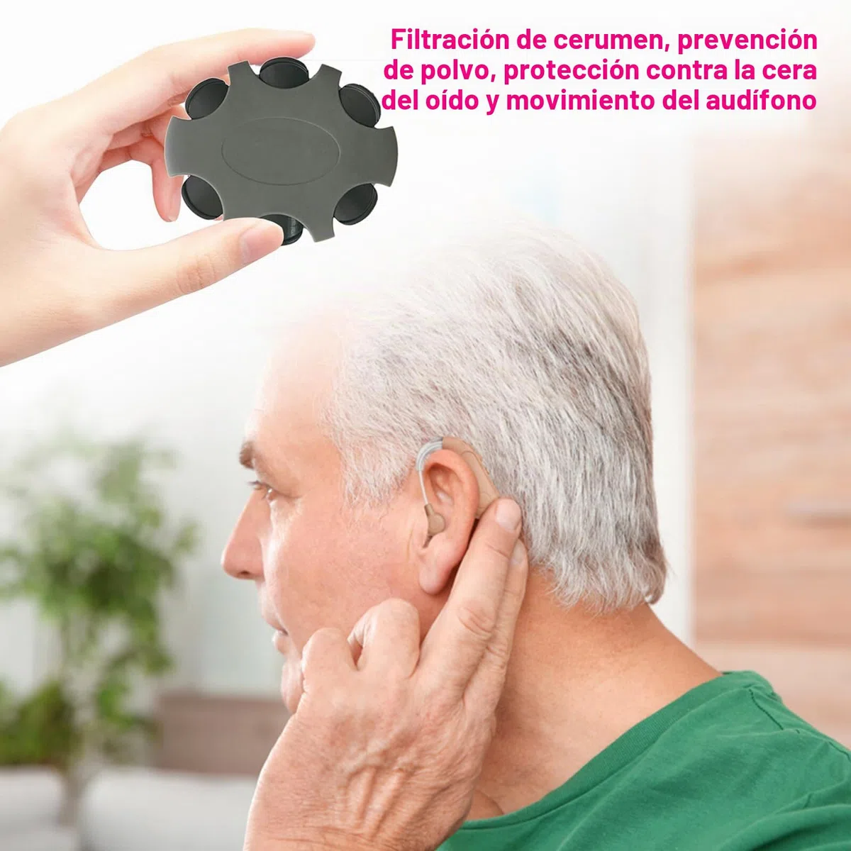 ProWax MiniFit - Filtro de cerumen para audífonos, filtro de cera de repuesto ProWax MiniFit compatible con audífonos Oticon, Bernafon y Auditio, 6 herramientas y 6 filtros (3 paquetes/18 unidades)