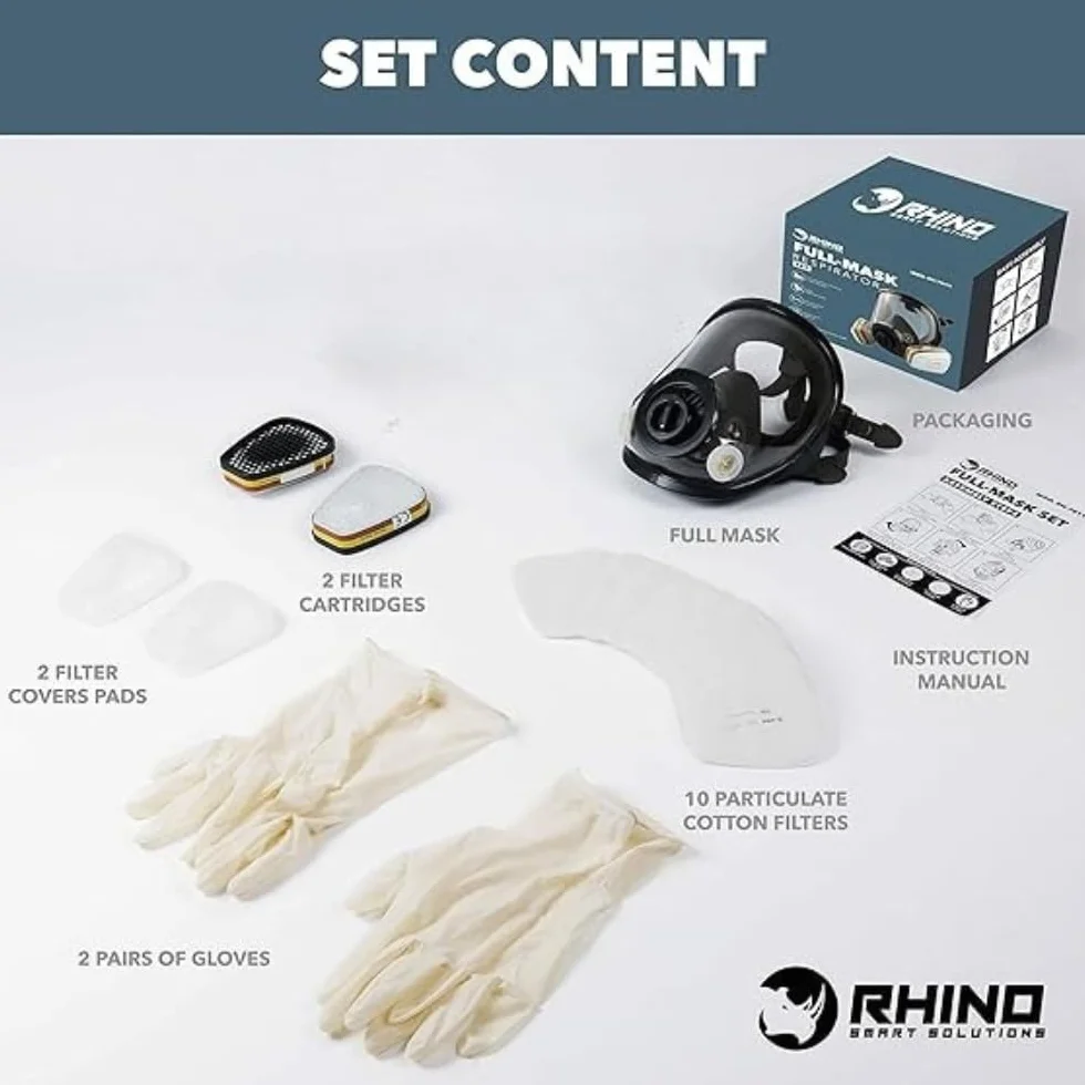 Máscara de Gas Completa Respirador RHINO RH-7011