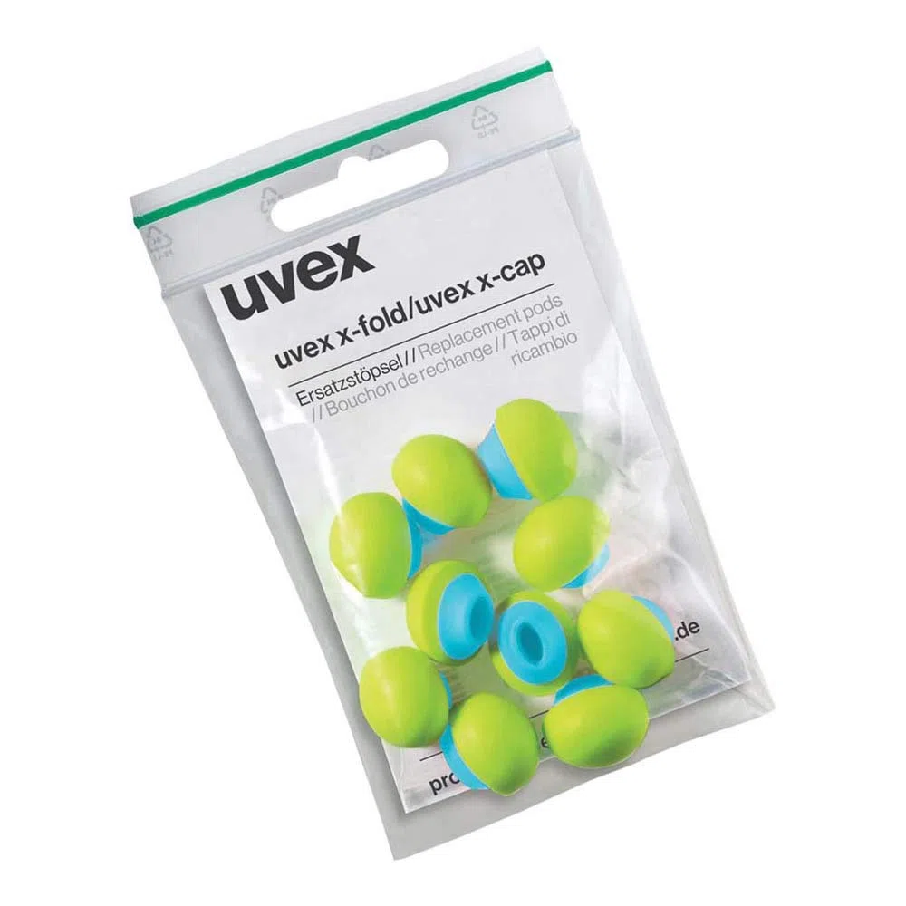 Uvex Bügelgehörschutz-Ersatzstöpsel 5 Paar, 2125.351, Uni