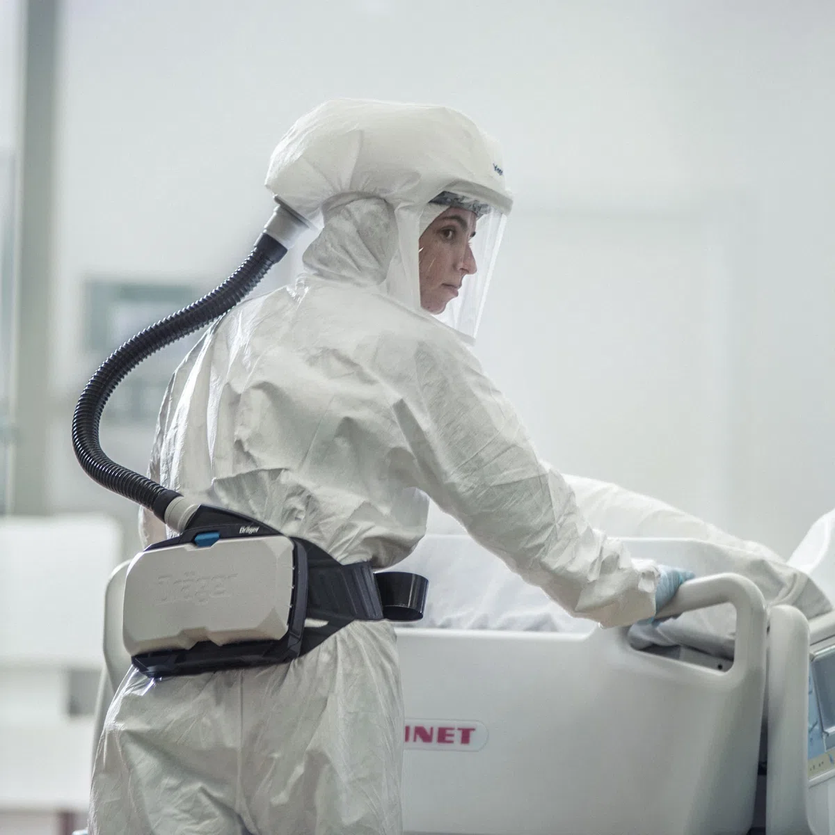 Dräger X-plore 8000 capó estándar corto, capó intercambiable de nivel de protección TH3