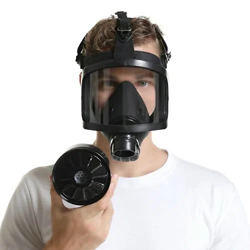 Máscara de silicona autocebante reutilizable para carpintería y pintura en aerosol, protección ideal contra el polvo, ajuste cómodo para un uso prolongado