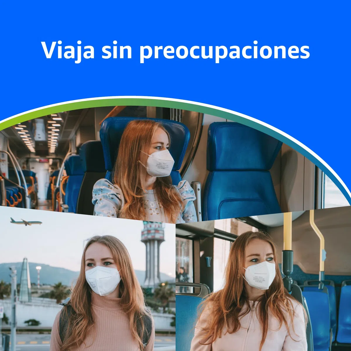 ADESTE – 50 Mascarillas FFP2 Blancas con Certificado CE, cadena controlada, elásticos cómodos, hipoalergénicos y regulables. Seguras: potencia de filtrado BFE >99,5%. Sobres individuales sellados