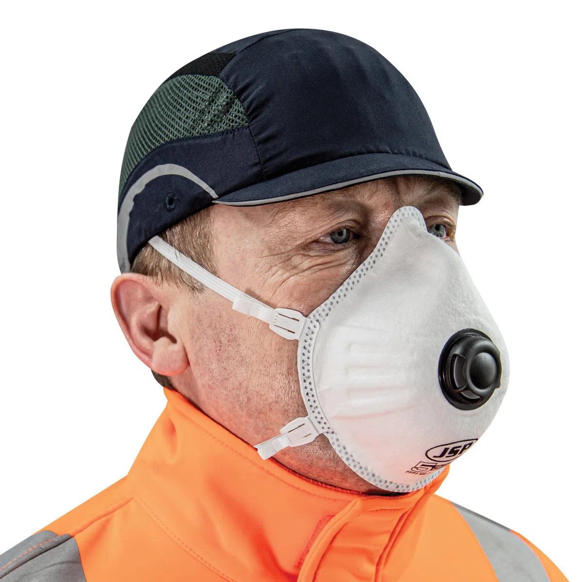 JSP, Mascarilla Desechable Moldeada FFP3 (532),con válvula - Caja de 5, BEK130-002-M00