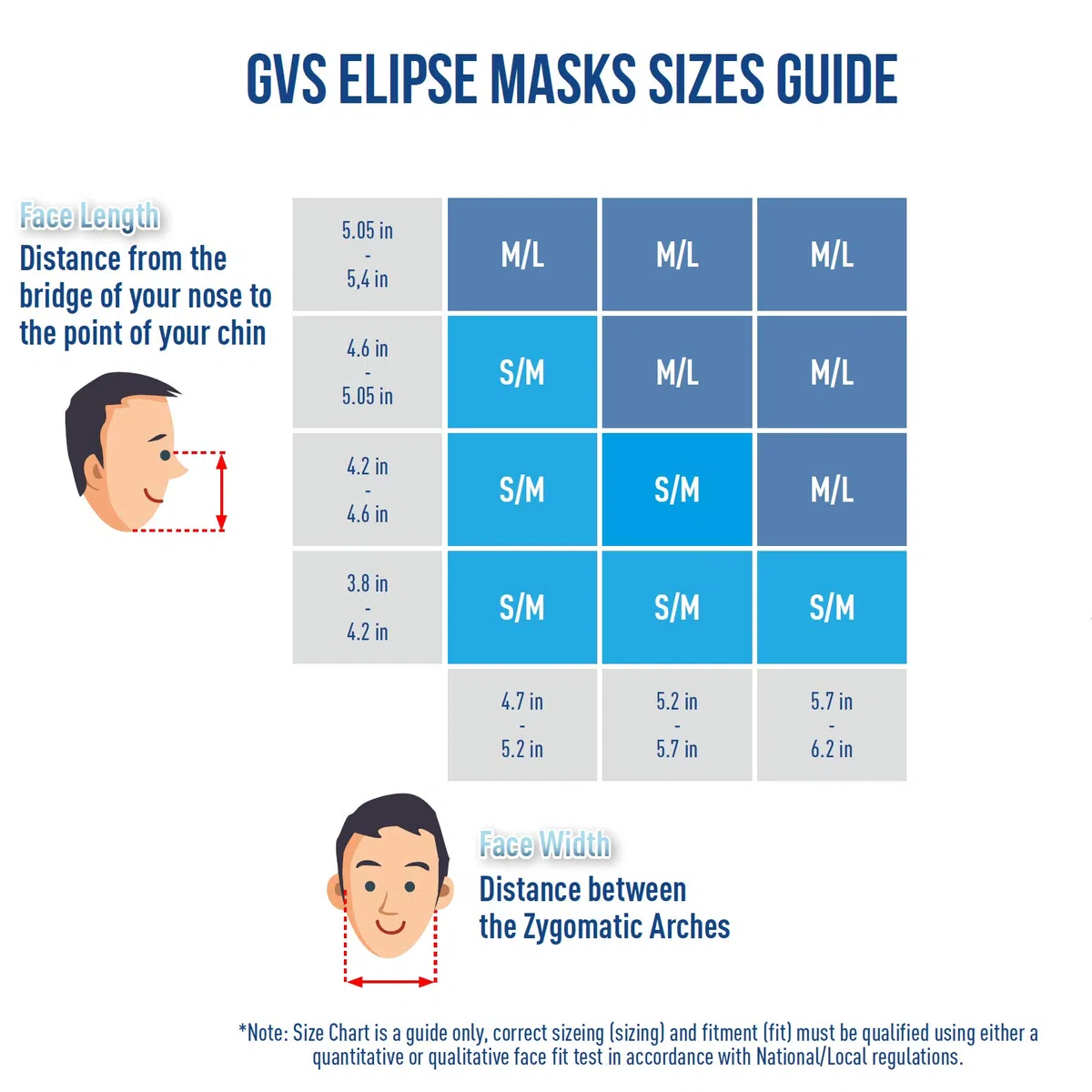 GVS Elipse SPR457 P100 Elipse Half Mask Respirator, Medium/Large, Blue by GVS Elipse