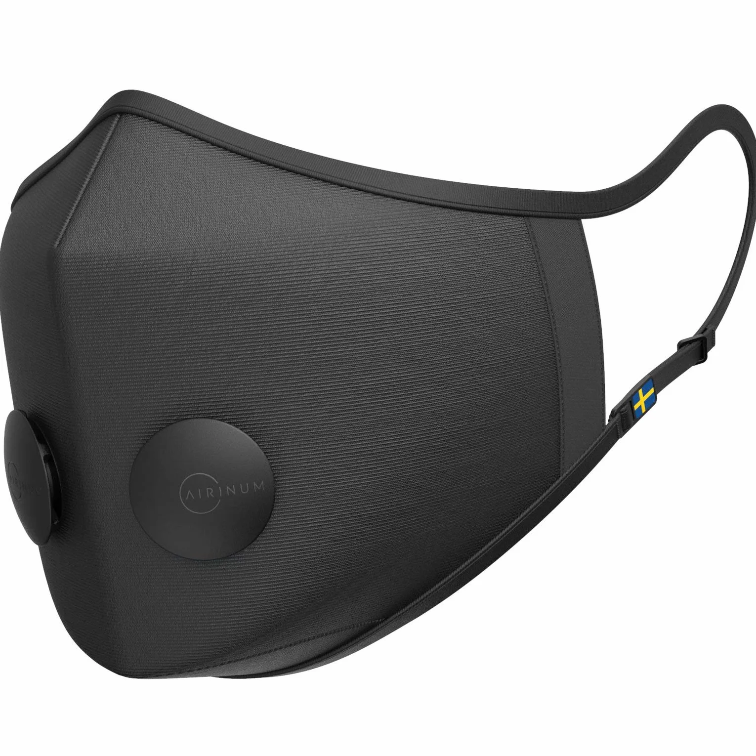 Airinum Urban Air Mask 2.0 - Máscara de Aire Reutilizable y Ajustable que Protege Ante la Contaminación del Aire, la Neblina Tóxica, los Alérgenos y las Bacterias - Onyx Black XS
