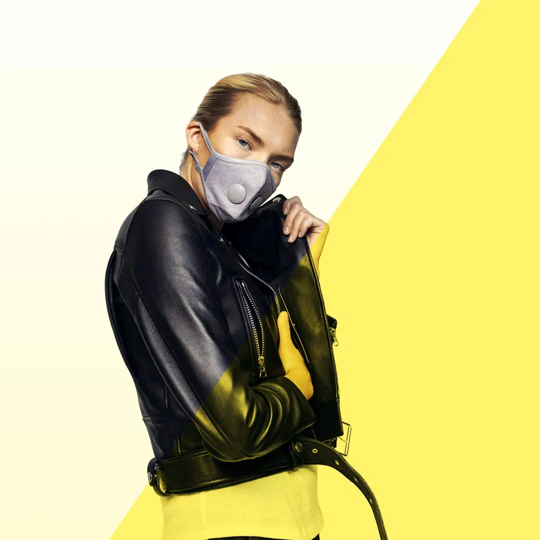 Airinum Urban Air Mask 2.0 - Máscara de Aire Reutilizable y Ajustable que Protege Ante la Contaminación del Aire, la Neblina Tóxica, los Alérgenos y las Bacterias - Quartz Grey M