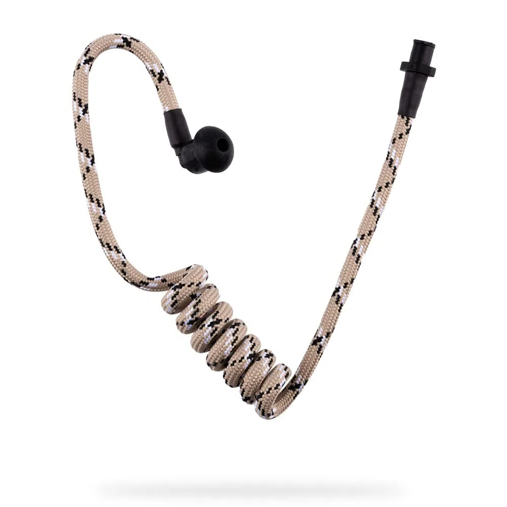 LIFE IS SIMPLE Tubo acústico de nailon | Accesorios de seguridad | Tubo acústico de policía | Auriculares para auriculares de seguridad, cierre de bayoneta, color: camuflaje