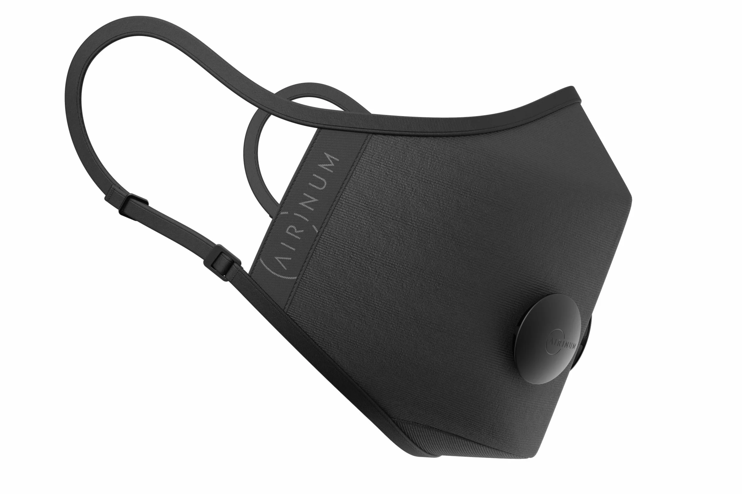 Airinum Urban Air Mask 2.0 - Máscara de Aire Reutilizable y Ajustable que Protege Ante la Contaminación del Aire, la Neblina Tóxica, los Alérgenos y las Bacterias - Onyx Black XS