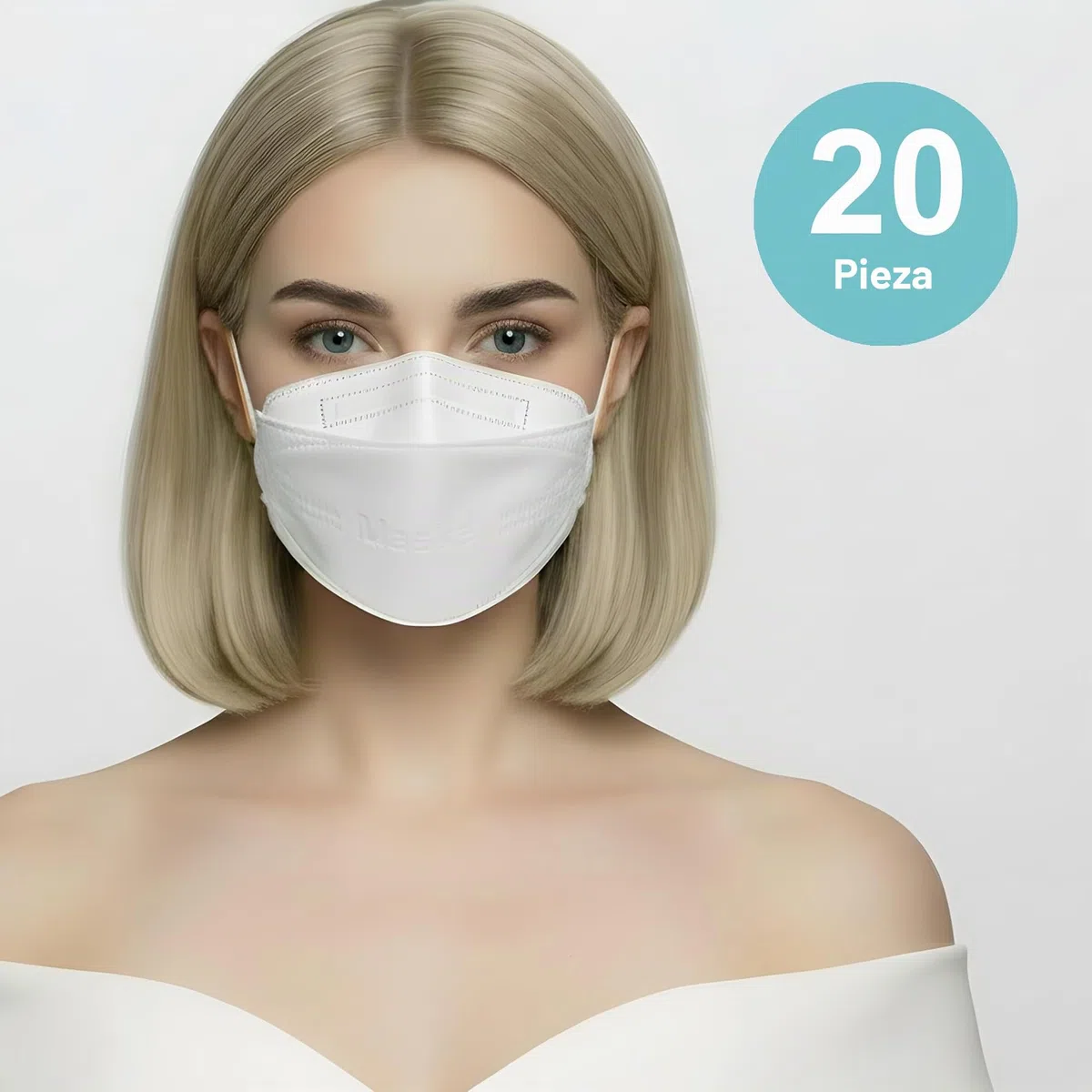 Mascarillas FFP2 DM LK | 100% fabricado en Alemania | Mascarilla protectora con forma de pez | Certificado CE EN 149:2001+A:2009 (2233 GEPTEST) e OEKO TEX | VIRU-fil