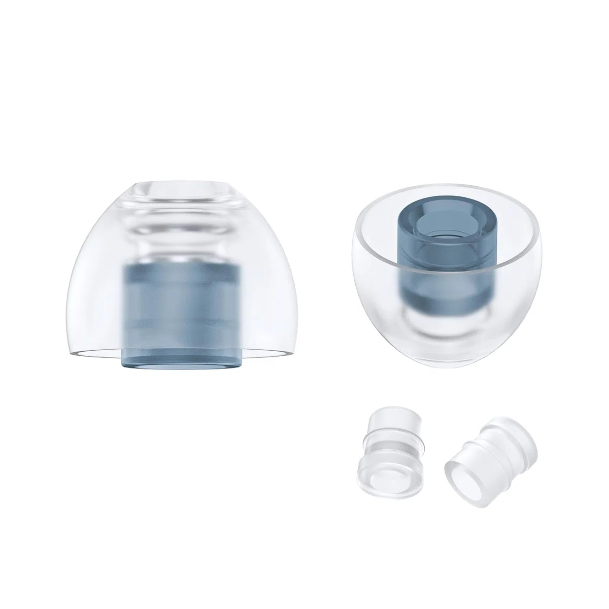SpinFit Neo for IEM - M - Almohadillas patentadas de Silicona para reemplazo, Ajuste Seguro y Comodidad Suprema, Reduce la reacción alérgica, un Juego se Adapta a boquillas Normales y Finas (1 par