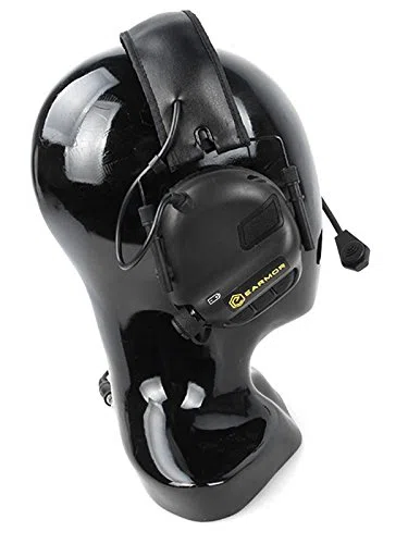 M32 - Auriculares de protección auditiva con enchufe estándar, color negro