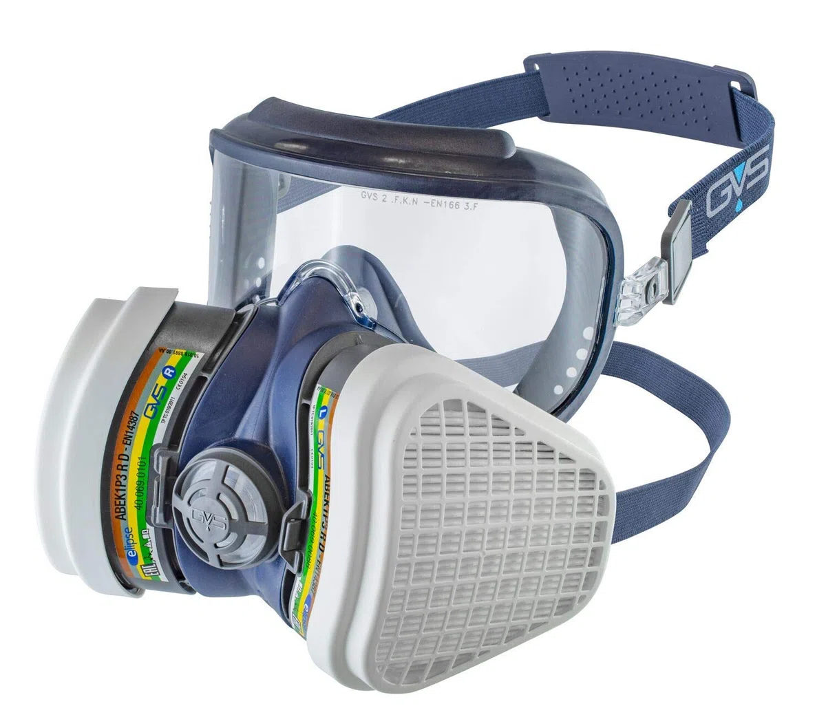 GVS SPR534 Semimáscara Elipse Integra con filtros ABEK1P3 para gases combinados, vapores y partículas, S/M