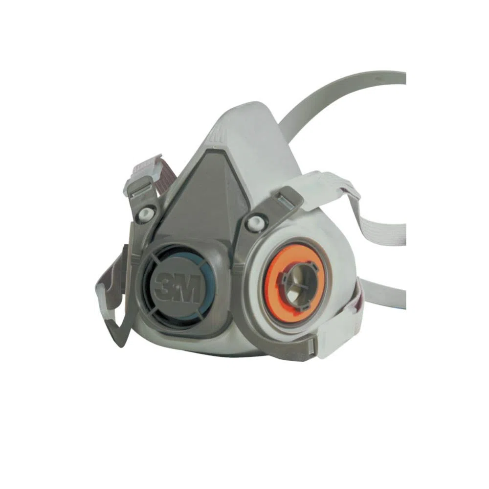 3M SAF6140 6100 Half Face Piece Respirator, Small