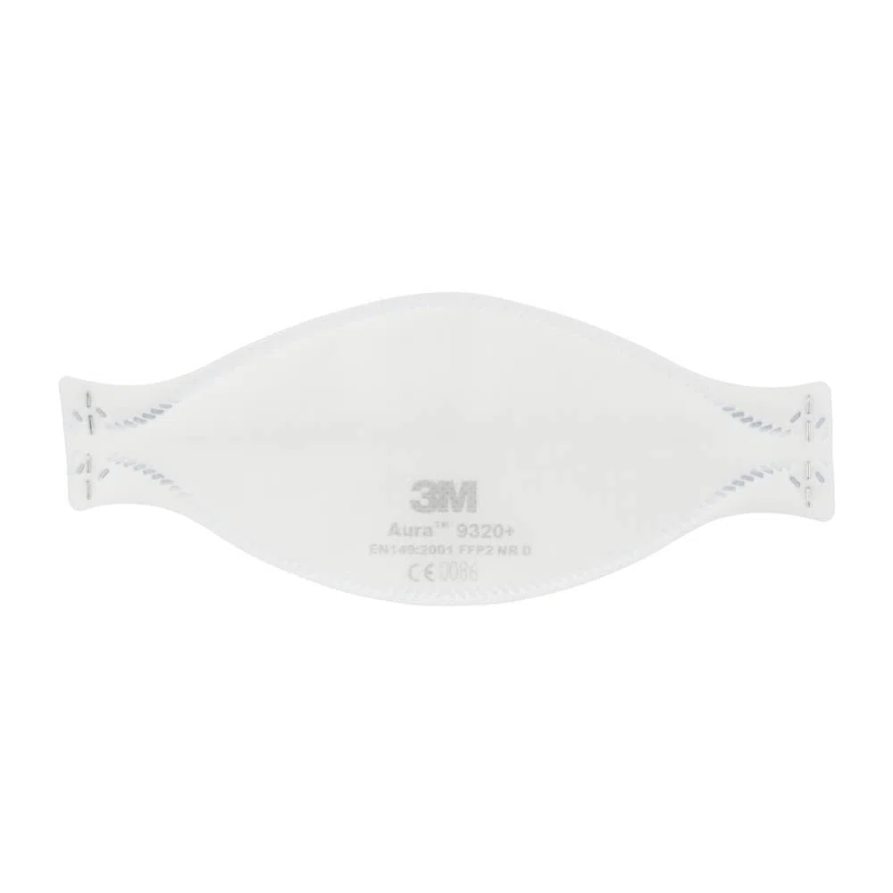 3M Aura Mascarilla para partículas, FFP2, sin válvula, 9320+, 20 máscaras por paquete, Blanco, Talla única