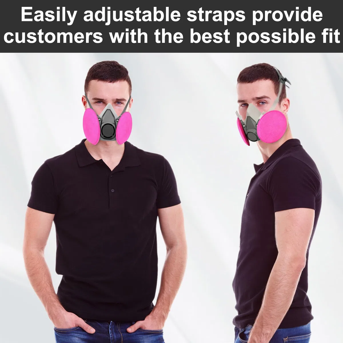 Facemoon Respiradores Mascarillas,Mascarilla Antipolvo,Cubierta Facial Contra El Polvo, Cubierta Facial Seguridad Adecuado Para Variedad de Situaciones de Trabajo,Con Gafas Protectoras