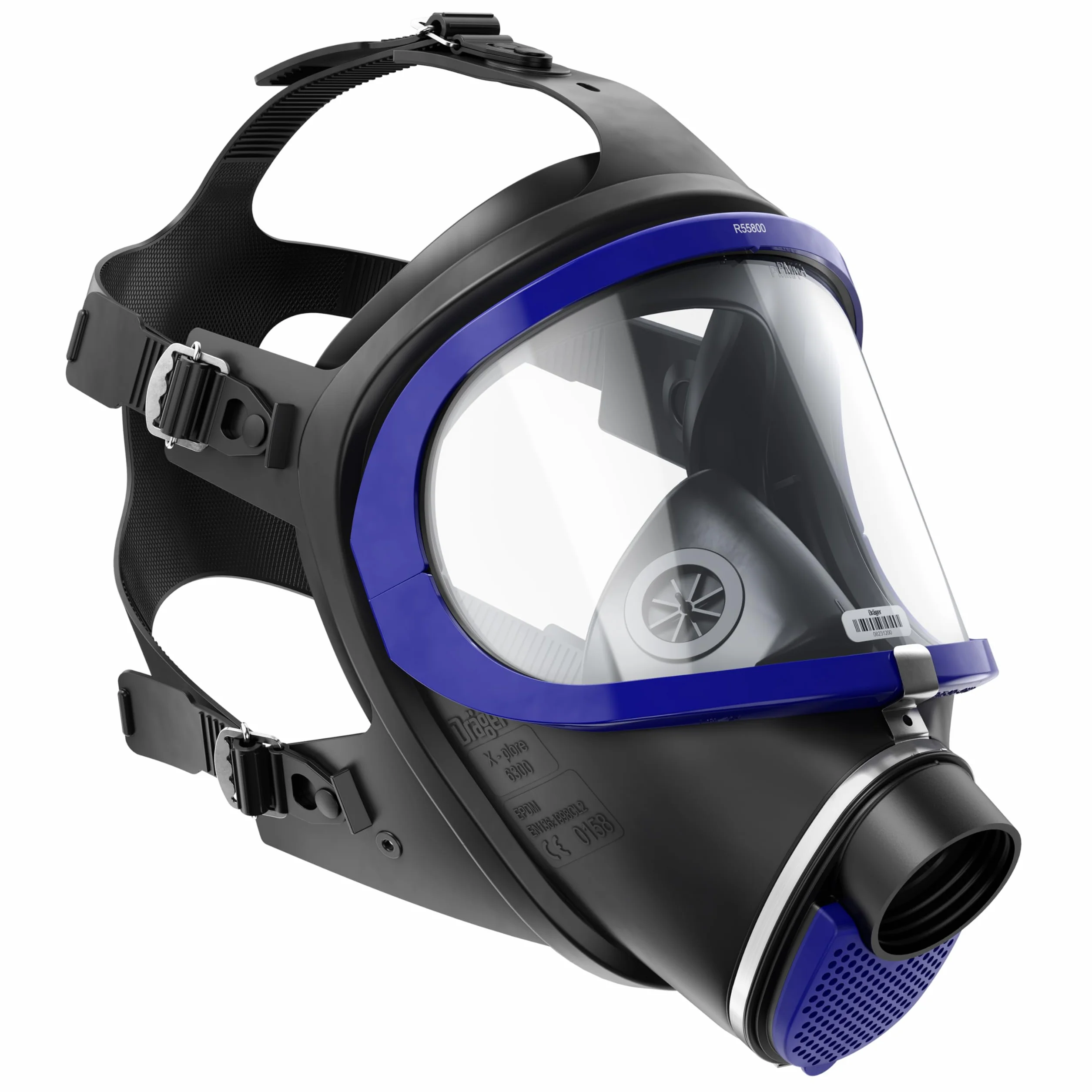 Dräger X-plore 6300 Máscara completa con conexión roscada estándar Rd40 | Apta para la construcción y la industria