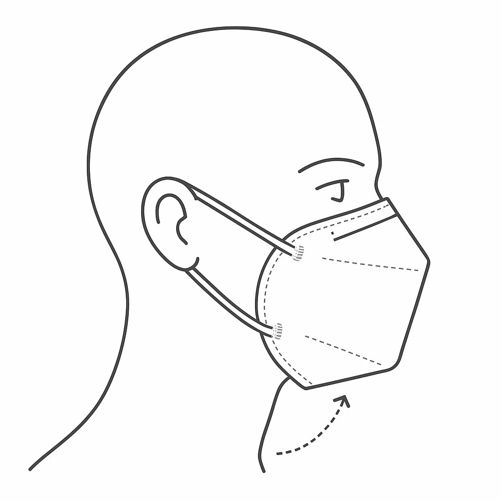 HaseMed FFP2 NR - Mascarillas sin válvula, color blanco, desechables, sin látex, ajuste ergonómico, paquete higiénico (20)