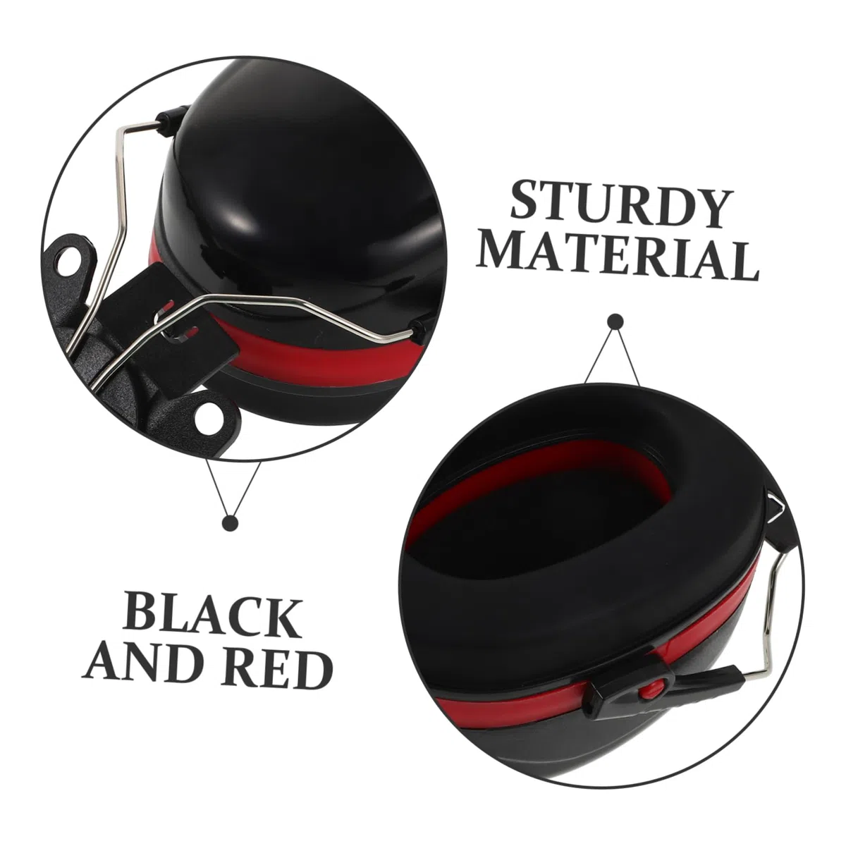 Mipcase 3 Pares orejeras insonorizadas protector de oídos auditivos adulto manguito cancelado ear muffs orejera de protección auditiva abdominales