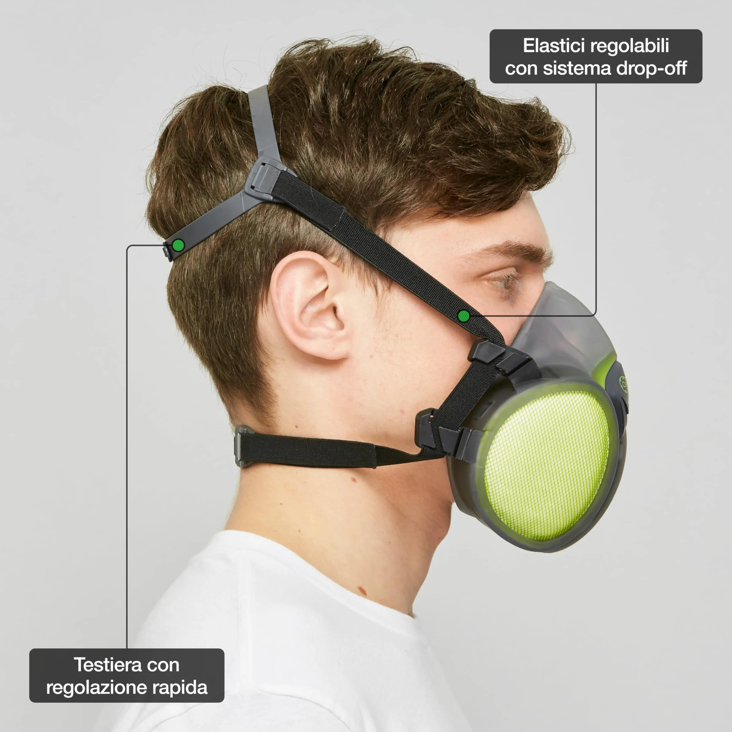 BLS 8400 Máscara de protección respiratoria sin mantenimiento