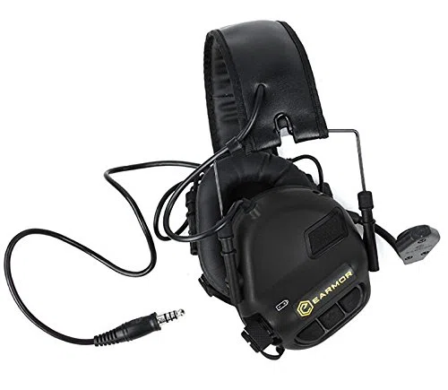 M32 - Auriculares de protección auditiva con enchufe estándar, color negro