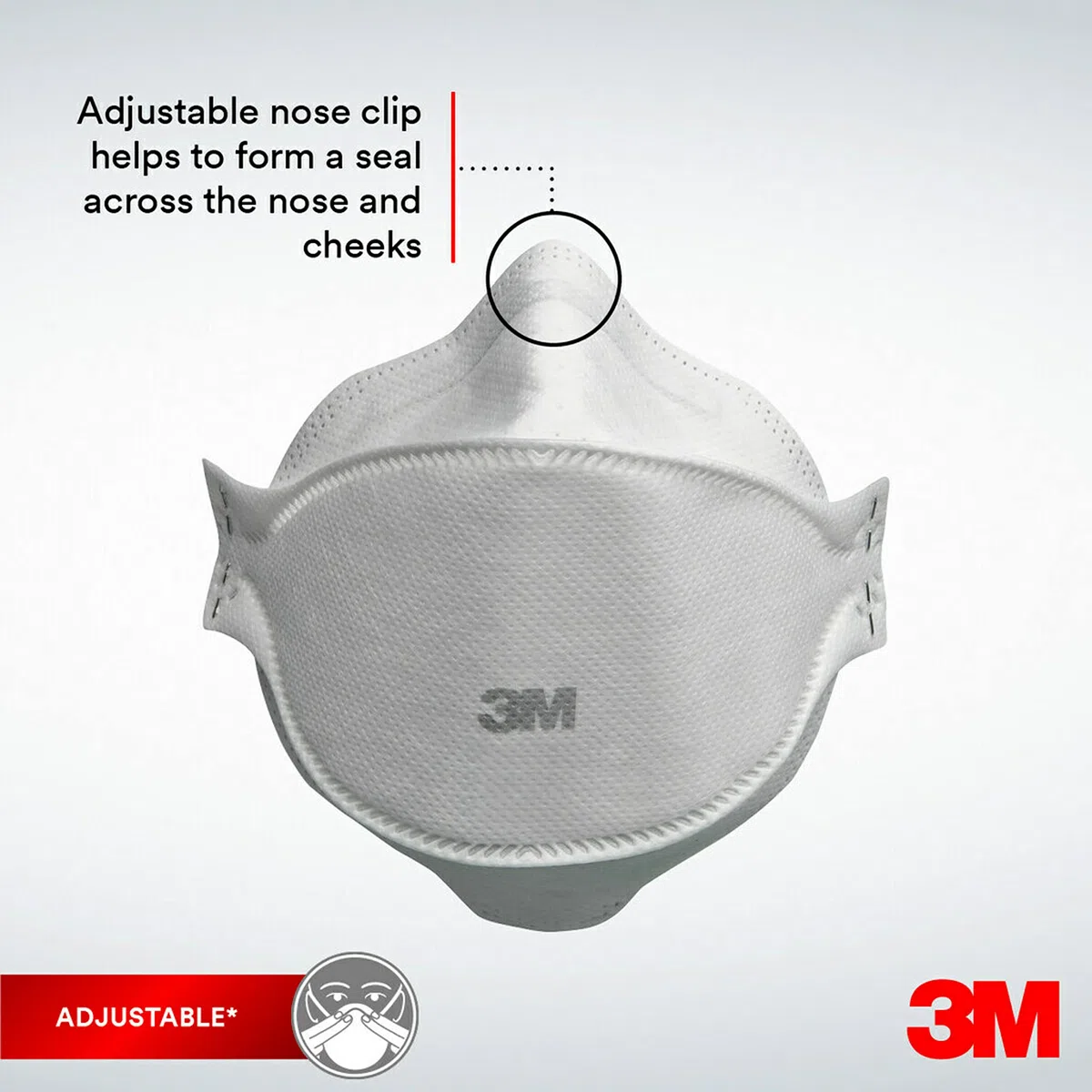 3M Aura 9320D+ FFP2 - Mascarilla de protección respiratoria desechable con partículas FFP2, sin válvula, 5 unidades/caja