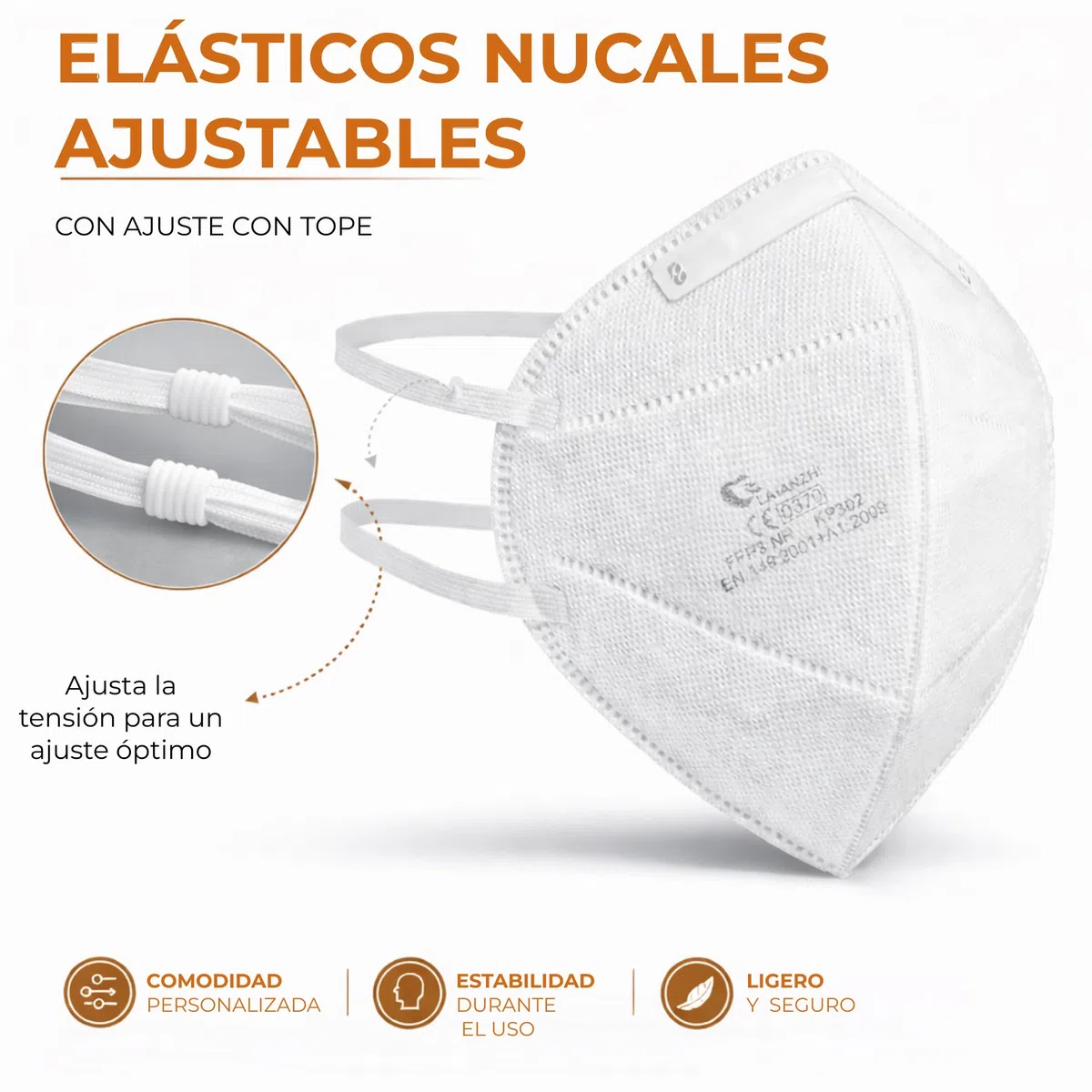Mascarillas FFP3 Planas – Certificadas CE EN149:2001 + A1:2009 – Alta Protección Respiratoria Filtración ≥99% – Sin Válvula