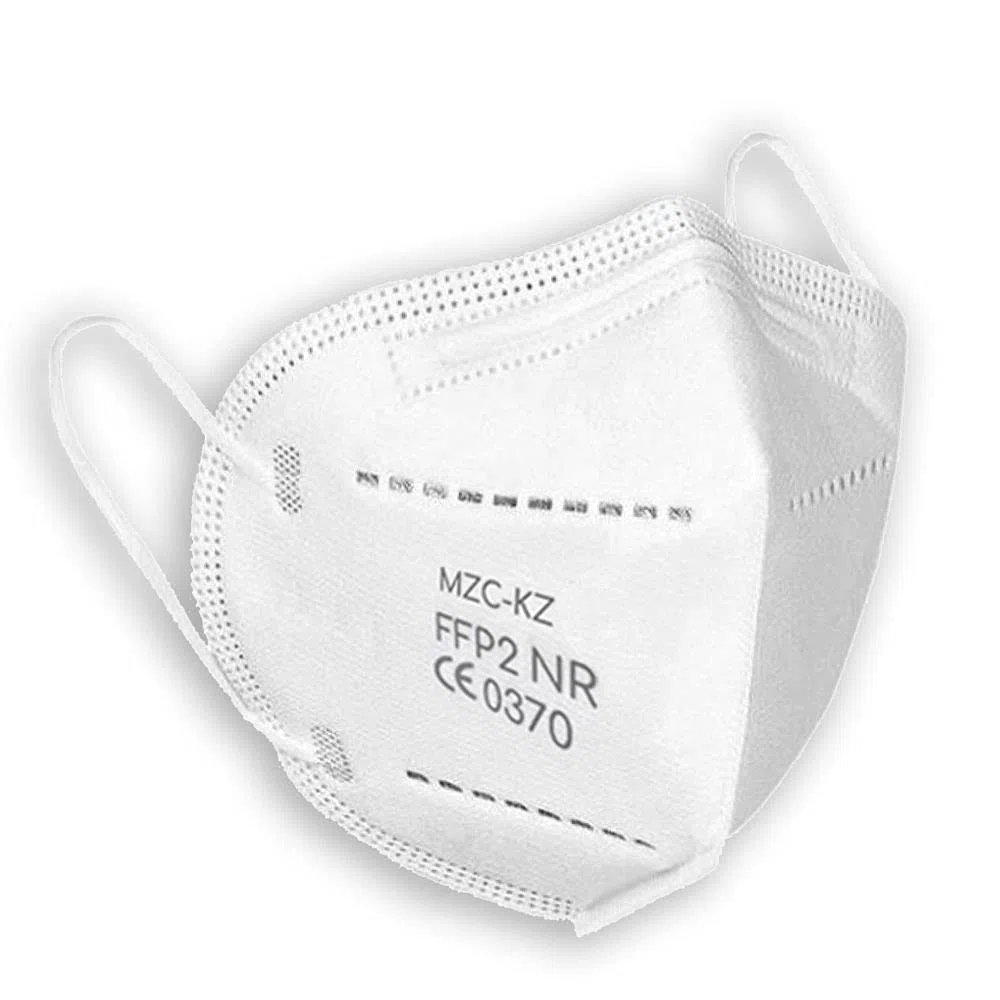 Paquete x100 Máscarillas Respiratorias Protección FFP2 NR desechables, 5 CAPAS, probadas y certificadas CE EN149 por un Organismo Notificado (Notified Body), EFB > 94%, 5 cajas de 20 unidades