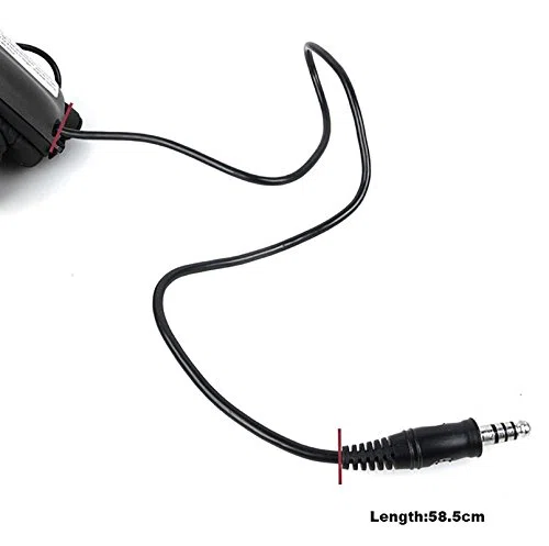 M32 - Auriculares de protección auditiva con enchufe estándar, color negro