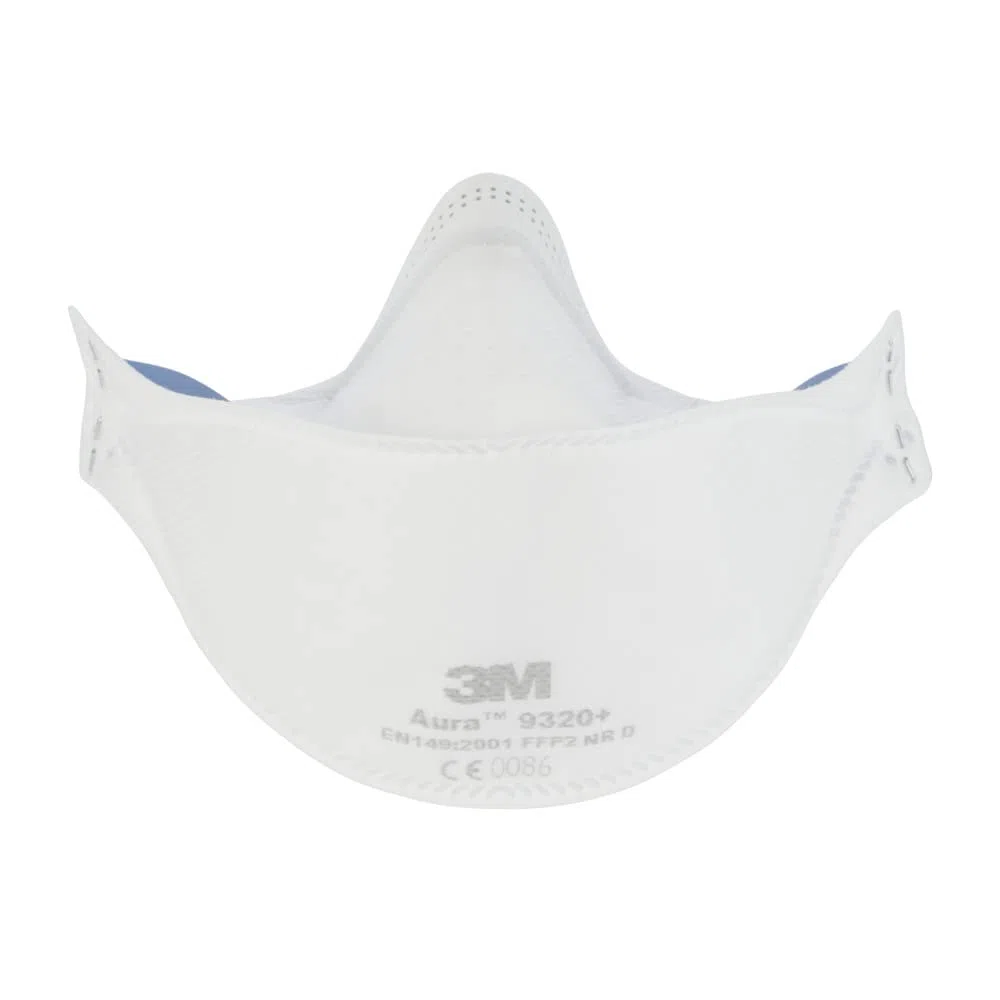 3M Aura Mascarilla para partículas, FFP2, sin válvula, 9320+, 20 máscaras por paquete, Blanco, Talla única