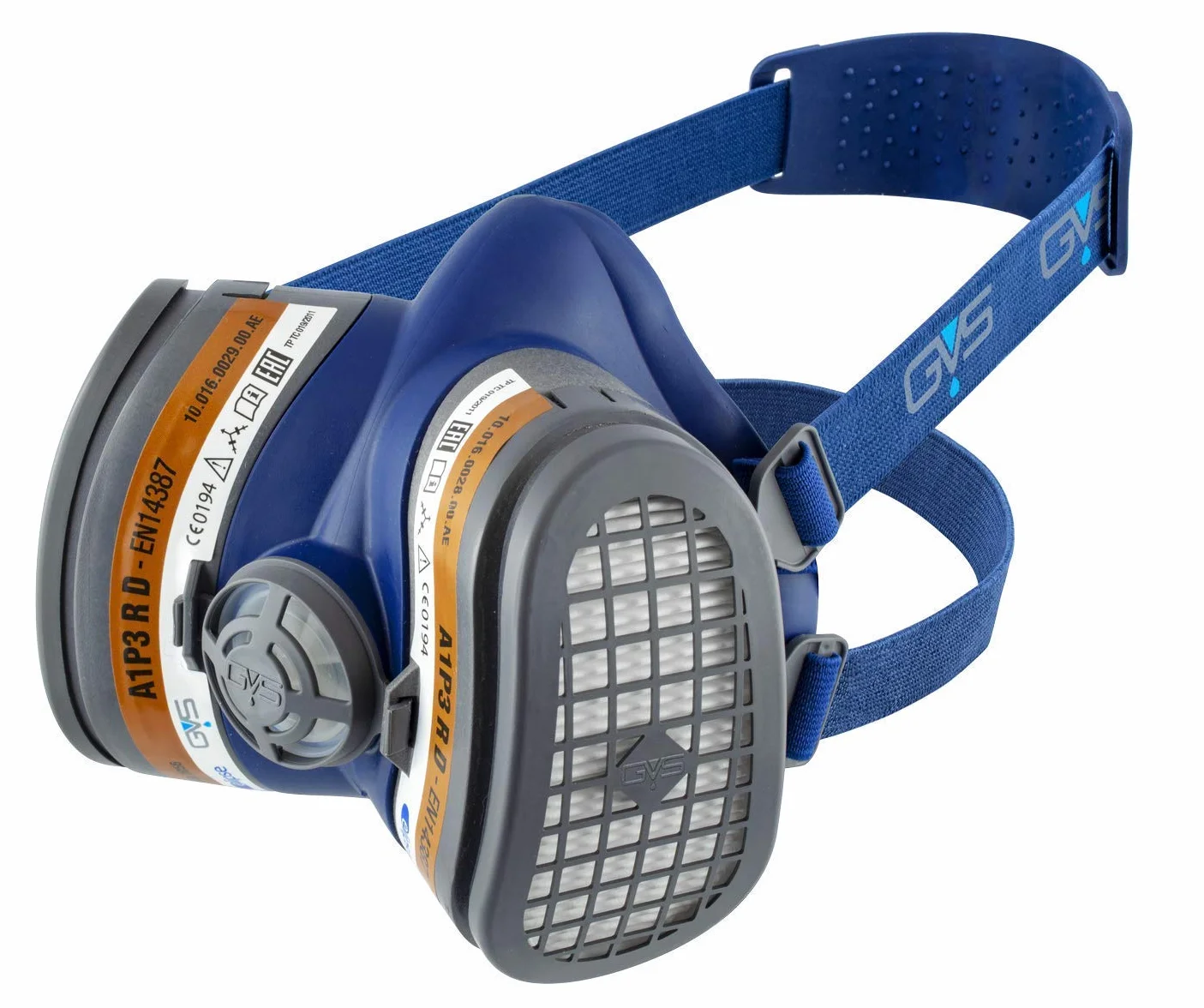 GVS Máscara Elipse SPR338 con filtros A1P3 para gases orgánicos y polvo, S/M