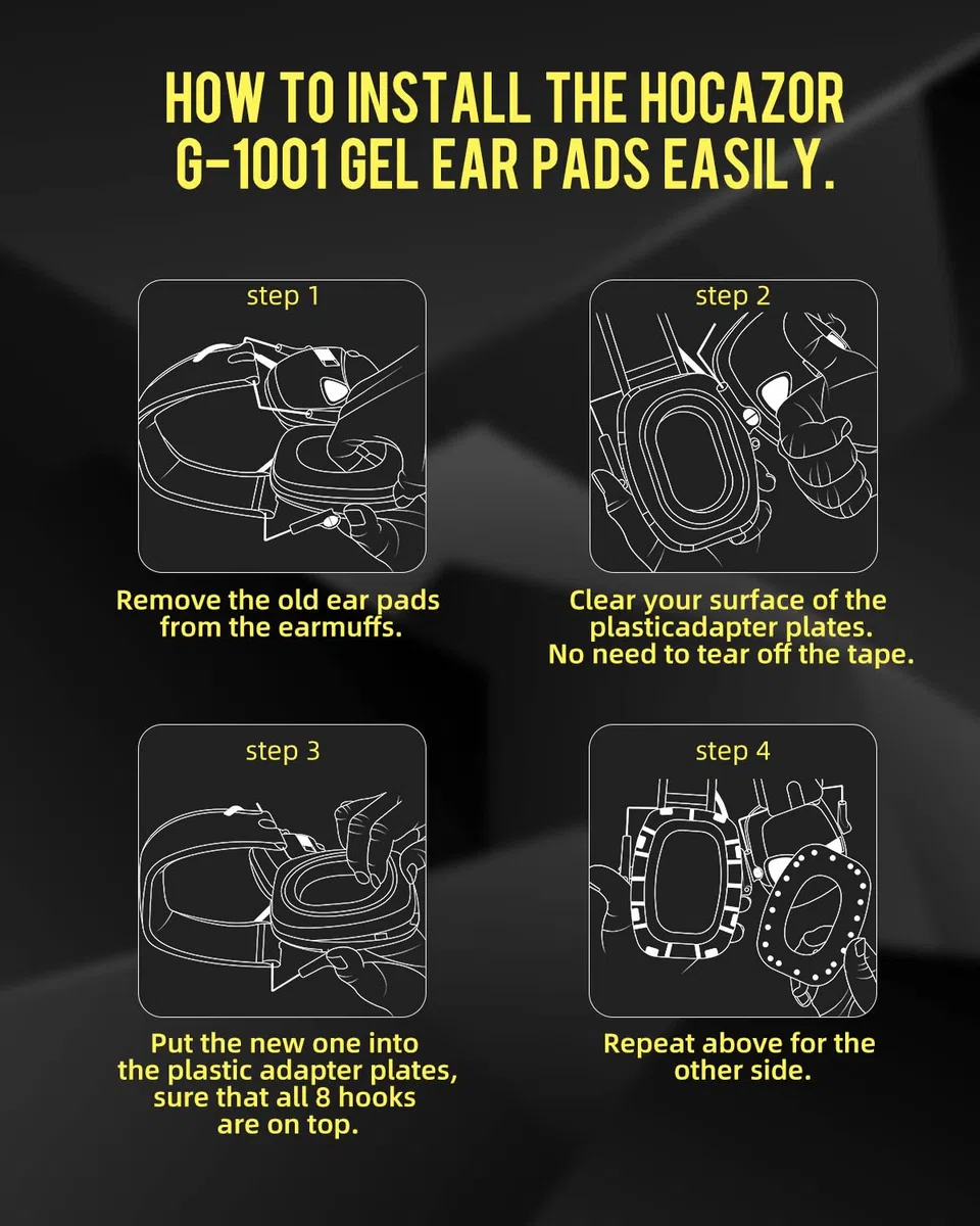 G-1001 Almohadillas de gel para orejas Awesafe para ZOHAN