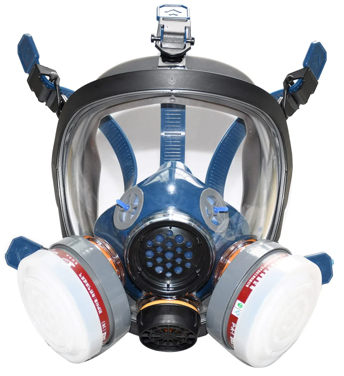 Mascarilla de gas de cara completa con filtro de aire de carbón activado