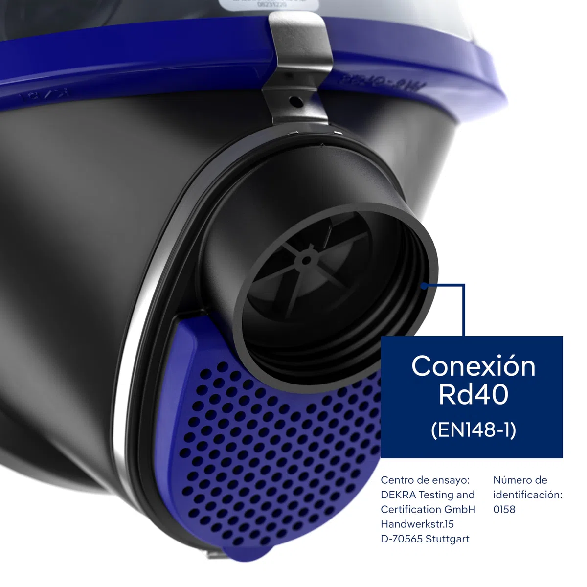 Dräger X-plore 6300 Máscara completa con conexión roscada estándar Rd40 | Apta para la construcción y la industria