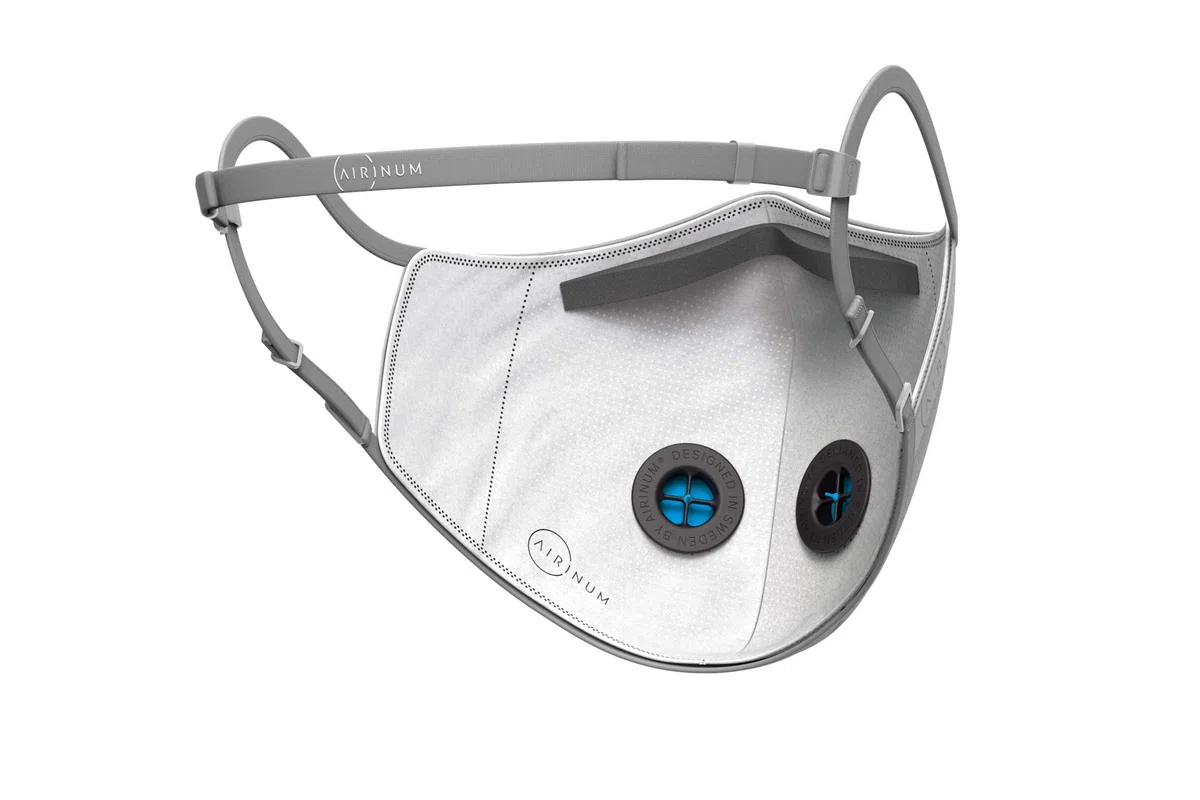 Airinum Urban Air Mask 2.0 - Máscara de Aire Reutilizable y Ajustable que Protege Ante la Contaminación del Aire, la Neblina Tóxica, los Alérgenos y las Bacterias - Quartz Grey M