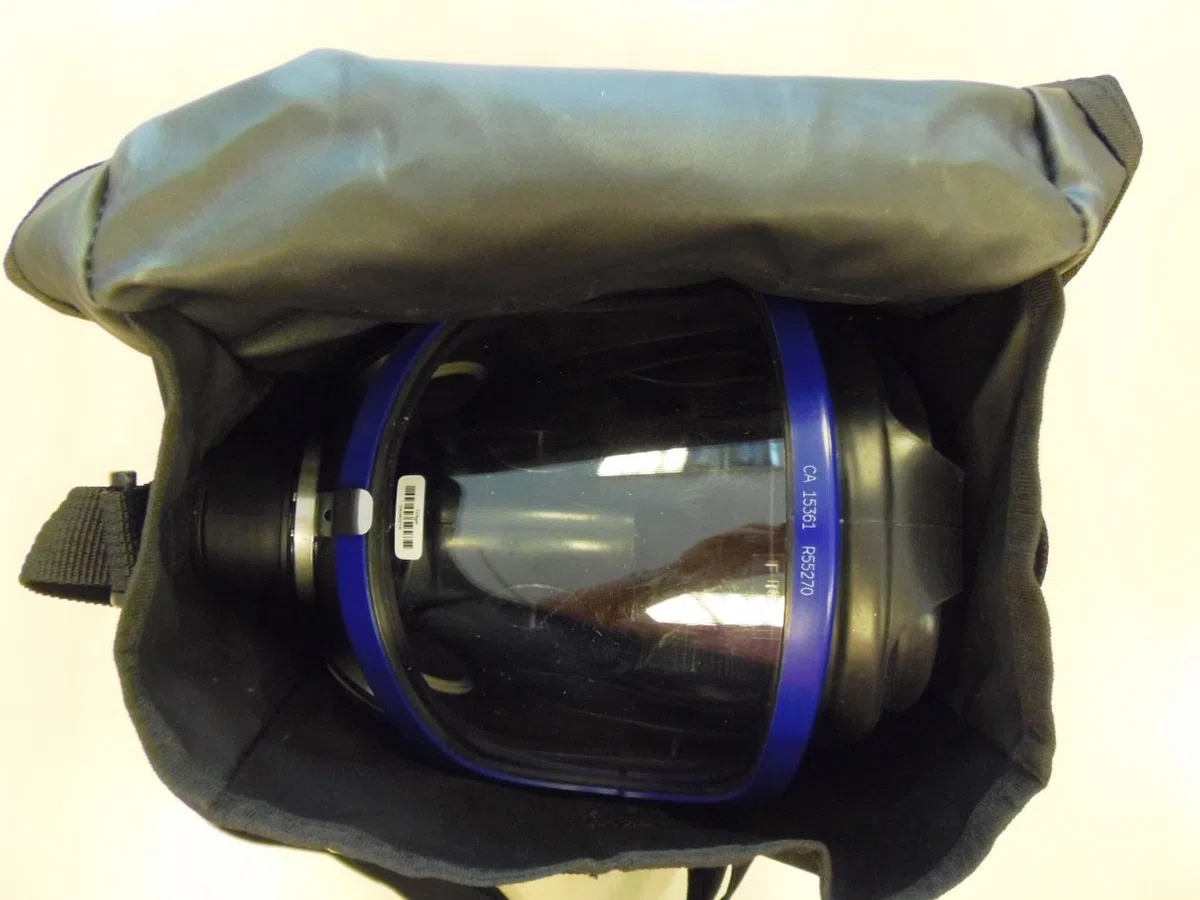 Bolsillo para máscara Completa y Dos filtros, Bolsa de Transporte de protección respiratoria, Bolsa Negra para máscaras